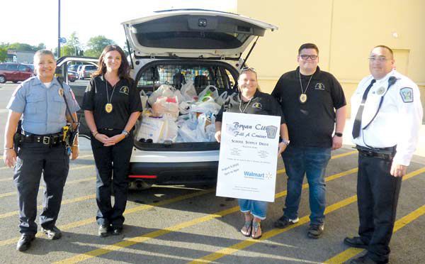 Cruiser packed with school supplies